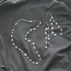 Elegant Clear Drops-like Jewelry Set